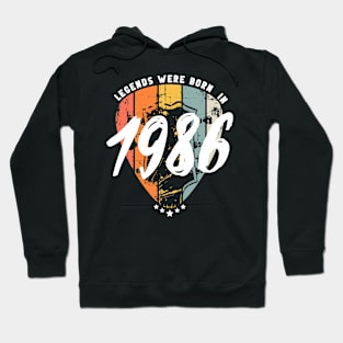 1986 Birthday Guitar Guitarist Hoodie